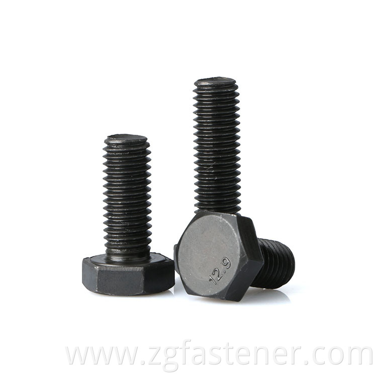 Black oxide Hex Bolt DIN China Manufacturers Suppliers